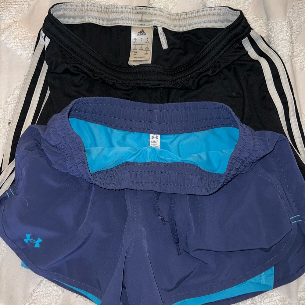 Under armor & Adidas shorts